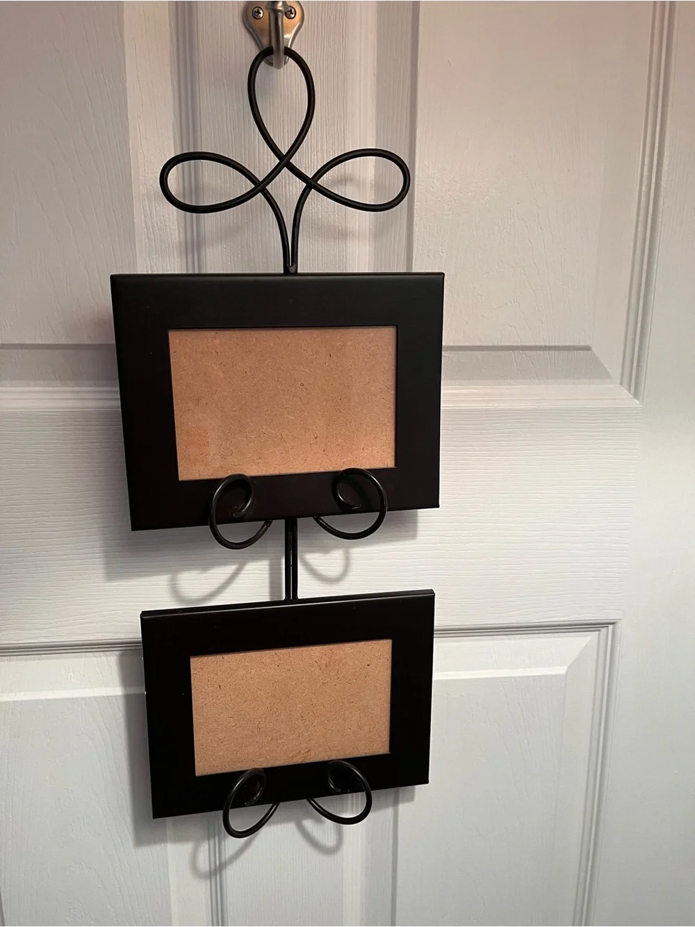 Source Unknown Black Double Hanging Photo Frame with Scroll Accents